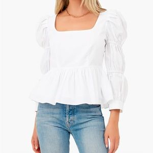 Tuckernuck Peplum Top NWT